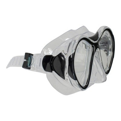  Pool Central 2pc Zray Teen/Young Adult Scuba Mask With Snorkel Dive Set - Medium/Large - Black/Red
