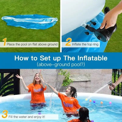  Dexmalle Inflatable Swimming Pool