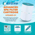  Hurricane 4 Pack HF8465-01 Advanced Spa Filter Replacement For PWK65, Unicel C-8465, Filbur FC-3960, Watkins Hot Spring Spas Upgrade From PWK45N