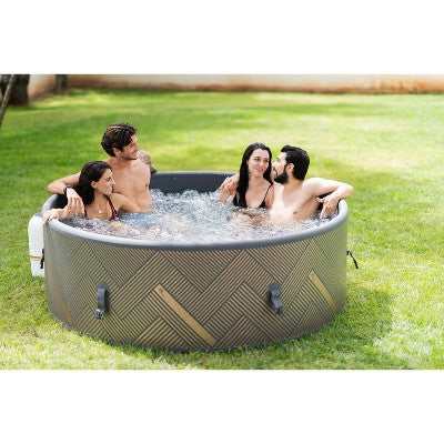  MSpa Mono Round DWF Bubble Spa With Thermal Cover 245 Gal 138 Electric 110 Volt AC Inflatable Hot Tub