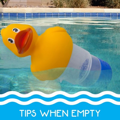 RIPPLE Duck Pool Chlorinator – Holds 3 Tabs, Flow Control For Small Pools & Spas
