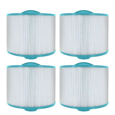  Hurricane 4 Pack Replacement Spa Filter Cartridge For PBF35-M, Unicel 8CH-950, Filbur FC-0536, Bullfrog Spas 10-1035/10-2785, White