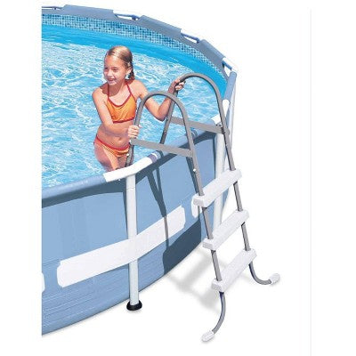  Intex Steel Frame Pool Ladder For 42” Wall Height Pools And 10’ Round Pool Cover