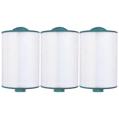  Hurricane 3 Pack HF6H940-01 Advanced Pool And Spa Filter Cartridge Replacement For PWW50P3, Unicel 6CH-940, Filbur FC-0359, White