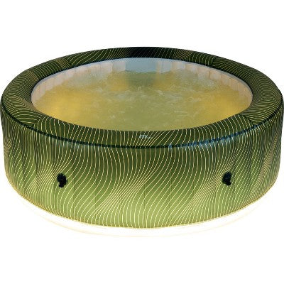  MSpa Meteor Round Bubble Spa With Thermal Cover 245 Gal 164 Electric 110 Volt AC Inflatable Hot Tub