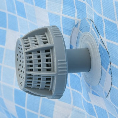  Outsunny 168.1" X 33.1" Round Above Ground Swimming Pool With Cartridge Filter Pump And Repair Patch, Steel Frame Pool