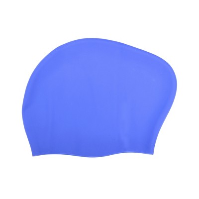  Unique Bargains Women's Silicone Solid Color Swim Cap 1 Pc