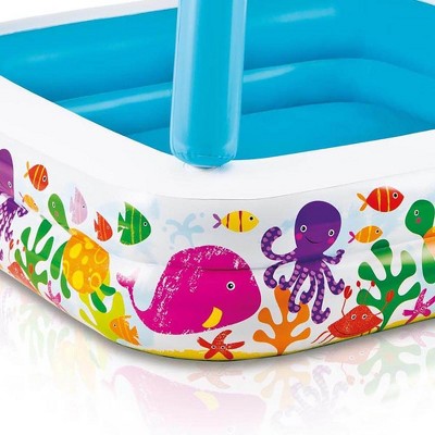  Intex 5.2ft X 5.2ft X 48in Inflatable Ocean Scene Sun Shade Kids Pool (2 Pack)