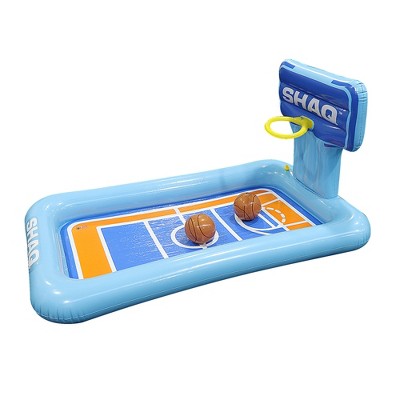  SHAQ Basketball Hoop Sprinkler Pool Inflatable Basketball Court