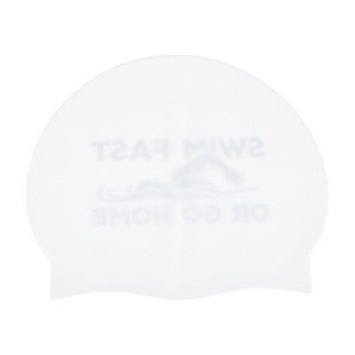  Unique Bargains Silicone Muscle Arm Pattern Waterproof Swim Cap White Black Blue 1 Pc