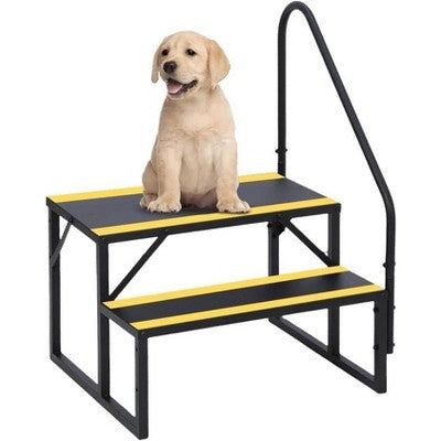  2/3/4/5 Step RV Step Stool With Handrail ā€“ Portable Pool Ladder With Non-Skid Tapes, Camper Steps For RV, Mobile Home