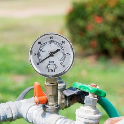  Pool Central Side Mount Stainless Steal Pressure Gauge 2.75" (50mm) - White/Silver