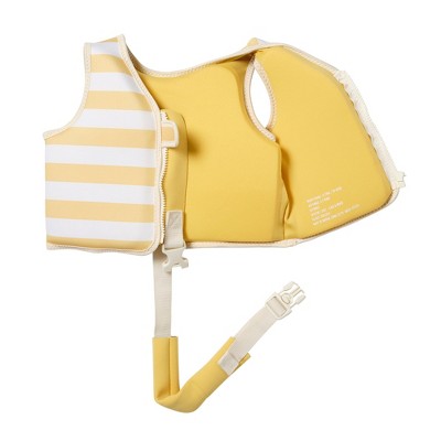  Sunnylife Kids Swim Vest 2-3 - Sid Seagull Mustard Stripe - Pool Jacket