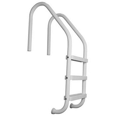  Saftron 3 Rung Step Ladder Metal Swimming Pool Handrail With Polymer Coat Finish For Fresh And Saltwater Inground Pool