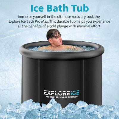  Explore Ice Bath Pro Max Extra Large Outdoor Athlete Cold Plunge Bath Tub