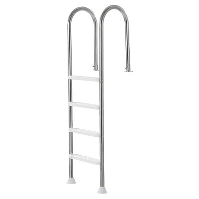  VEVOR Swimming Pool Ladder, 4-Step Double Handrails Stairs With Non-slip Heavy Duty Steps, Stainless Steel Load Capacity 265 Lbs, Silver