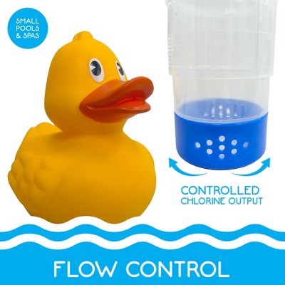  RIPPLE Duck Pool Chlorinator – Holds 3 Tabs, Flow Control For Small Pools & Spas
