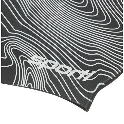  Sporti Sonar Waves Silicone Swim Cap