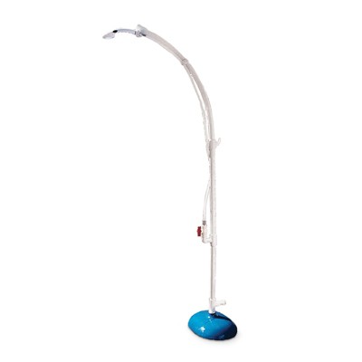  Pool Master Portable Poolside Standard Shower And Foot Rinse Station 81" - White/Blue