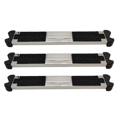  Poolzilla Pool Ladder Replacement Step, Stainless Steel Treaded Design, 18.35" X 1.7"