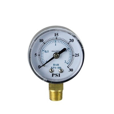  Pool Central 2.75" Side Mount Filter Pressure Gauge - 0-30 PSI