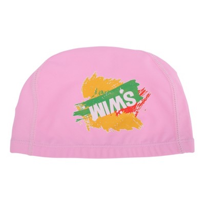  Unique Bargains Knitted PU Elastic Letter Swim Cap 1 Pc