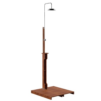  Uruguay Eucalyptus Outdoor Shower - Natural - SEI