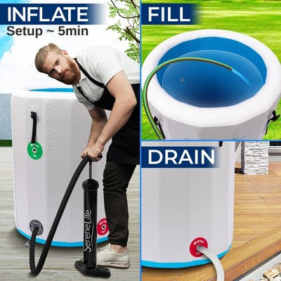  SereneLife Inflatable Cold Plunge Tub