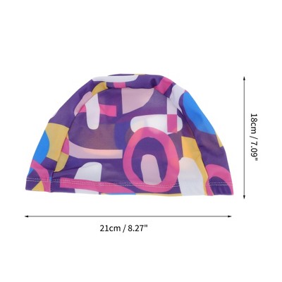  Unique Bargains Nylon Irregular Geometric Swim Cap 1 Pc