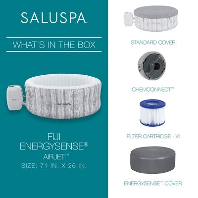  Bestway SaluSpa Fiji AirJet Inflatable Hot Tub With EnergySense Cover
