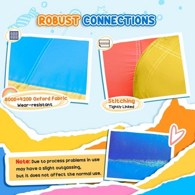  NAYSAYE Above Ground Pool Inflatable Water Slide Bounce House Multi Activity For Kids Outdoor Use, Multicolor, 130.00"*104.30"*72.80"