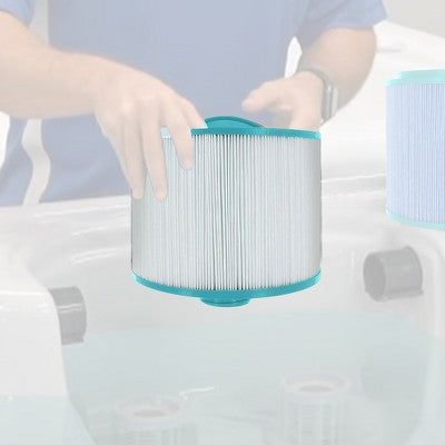  Hurricane 4 Pack Replacement Spa Filter Cartridge For PBF35-M, Unicel 8CH-950, Filbur FC-0536, Bullfrog Spas 10-1035/10-2785, White