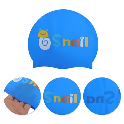  Unique Bargains Kid's Silicone Snail Swim Cap 1 Pc
