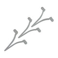  Pool Central Quick Snap Butterfly Clips For Swimming Pool Pole Attachments 3pc 2" - White