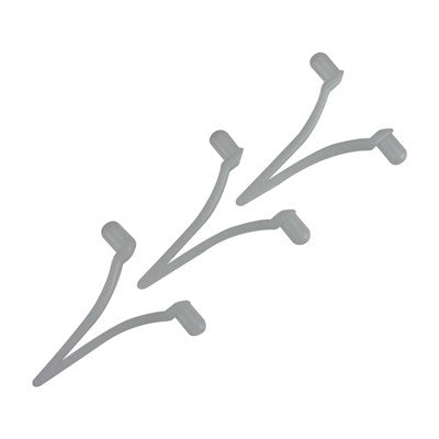  Pool Central Quick Snap Butterfly Clips For Swimming Pool Pole Attachments 3pc 2" - White
