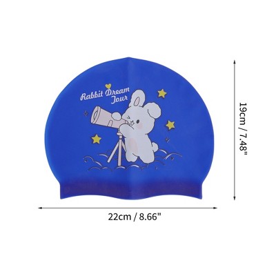  Unique Bargains Kid's Knitted PU Cartoon Binoculars Swim Cap 1 Pc