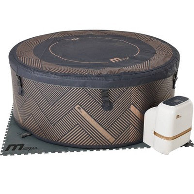  MSpa Mono Round DWF Bubble Spa With Thermal Cover 245 Gal 138 Electric 110 Volt AC Inflatable Hot Tub
