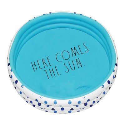  CocoNut Outdoor Rae Dunn 54" Mini/Kiddie Pool - Indigo Polka Dot Patterned