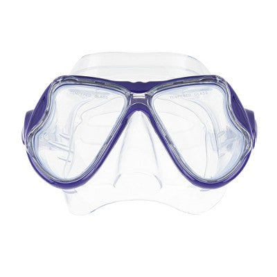  Hawaii Divers Adult Snorkel Set Manta Ray - Purple - Size S/M