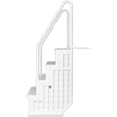  Poolzilla 32" Wide Above Ground Step Ladder With Handrails | 48-54" Deep Pools
