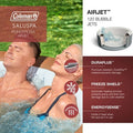  Bestway Coleman Miami AirJet Inflatable Hot Tub With EnergySense Cover, 2-Pack SaluSpa Spa Seat And 2 Sets Of SaluSpa Padded Headrest Pillows