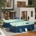  ORRD 3.0m PVC Folding Pool, Non-Inflatable Outdoor Swimming Pool For Summer Bathing & Cooling, Patio, Beach, Garden Use