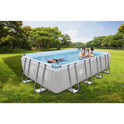  JLeisure 17776 18 X 10 Foot Above Ground Rectangular Steel Frame Swimming Pool