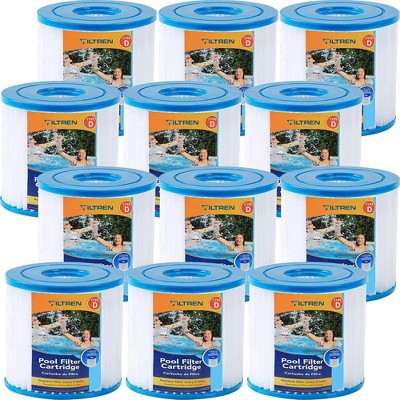  Filtren Pool Filter Cartridge Type D Filter Cartridge Replacement. (12 Pack)