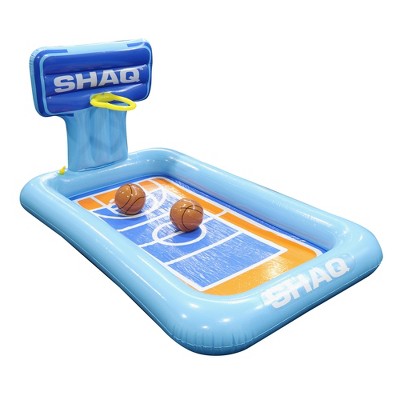  SHAQ Basketball Hoop Sprinkler Pool Inflatable Basketball Court