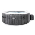  INTEX 28439EP PureSpa Plus Greywood Inflatable Hot Tub Bubble Jet Spa And Maintenance Accessory Kit With Brush, Skimmer And Scrubber