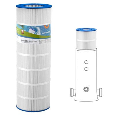 VEVOR Pool Filter Cartridge, 150 Sq. Ft Spa Hot Tub Filter Cartridge Replacement, Compatible With Pentair R173216, Pleatco PAP150, White