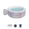  Bestway SaluSpa Cancun AirJet Inflatable Hot Tub With 120 Soothing Jets + Bestway SaluSpa Underwater Non Slip Pool And Spa Seat With Adjustable Legs