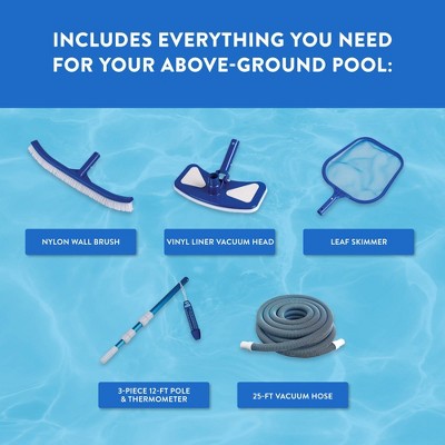  Blue Wave Oval 144"x288" Belize Steel Wall Pool Package
