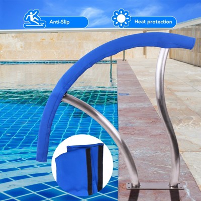  30" X 30" Pool Handrail - Sturdy And Safe Swimming Pool Stair Handle For Easy Access - A Pair